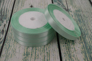 Стрічка атласна 10мм (22метра), колір - світло бірюзовий