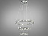 Кришталева світлодіодна люстра 7201-6W/480+340+190HR, фото 4