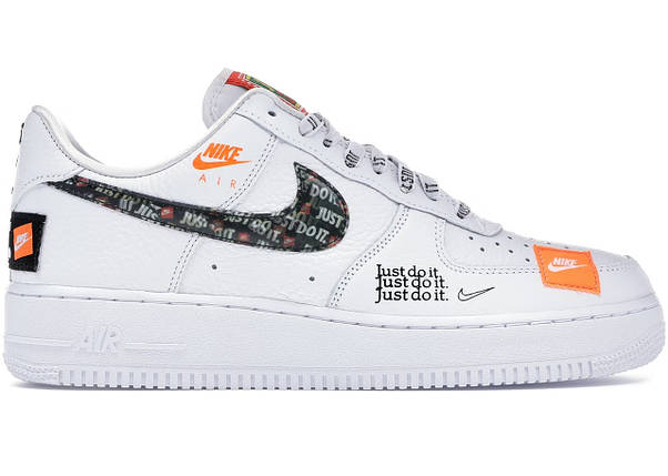 Кросівки Nike Air Force 1 Low Just Do It Pack White/Black, фото 2
