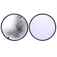 Фотовідбивач рефлектор Alitek Reflector 2 в 1 White/Silver (80 см)