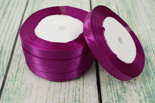 Стрічка атласна 10мм (22метра), колір - ліловий