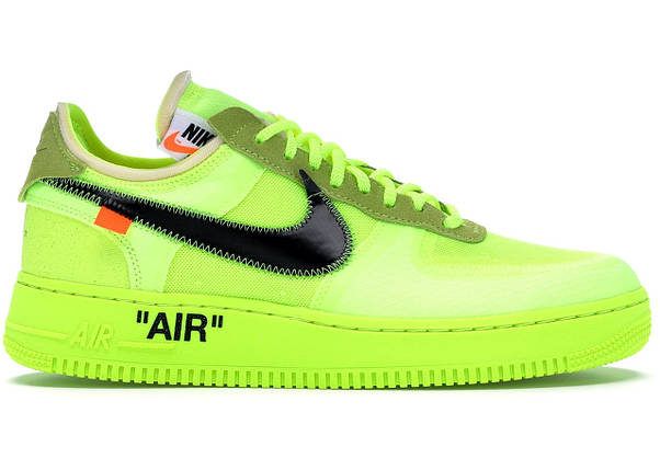 Кросівки Nike Air Force 1 Low Off-White Volt, фото 1