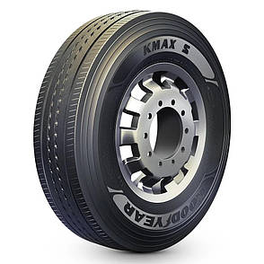 Б/В 385/65 R22.5 164K. Вантажна шина GOODYEAR KMAX S (кермова), фото 1