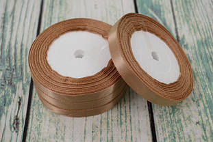 Стрічка атласна 10мм (22метра), колір - мокко