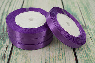 Стрічка атласна 10мм (22метра), колір - фіолетовий