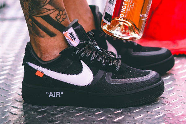 Nike air force black off white store