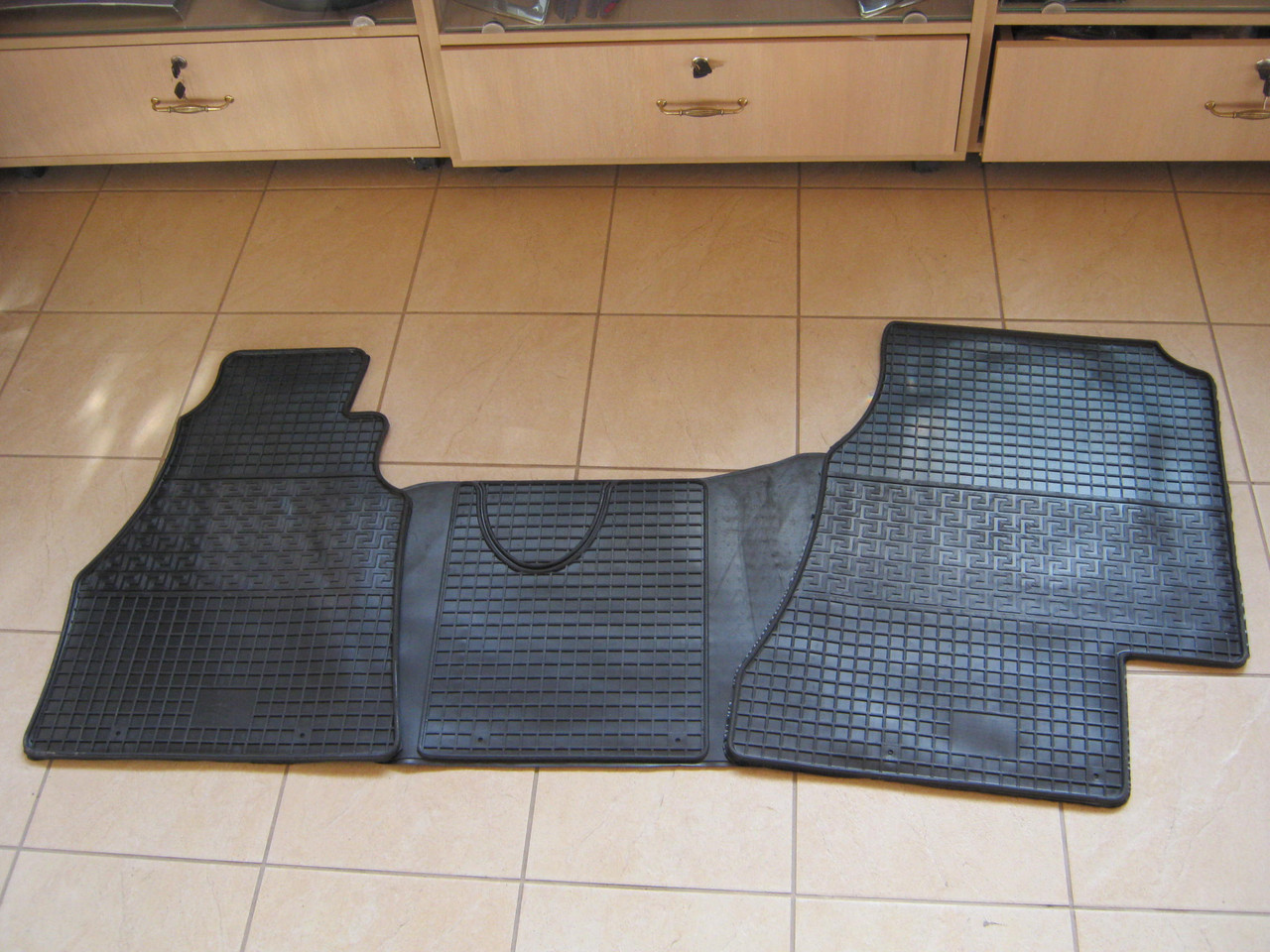 Килимки гумові Mercedes Sprinter 1995-2006 (к-т 3 шт.), фото 1