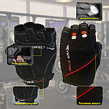 Рукавички для фітнесу PowerPlay 9076 Чорні M, фото 2