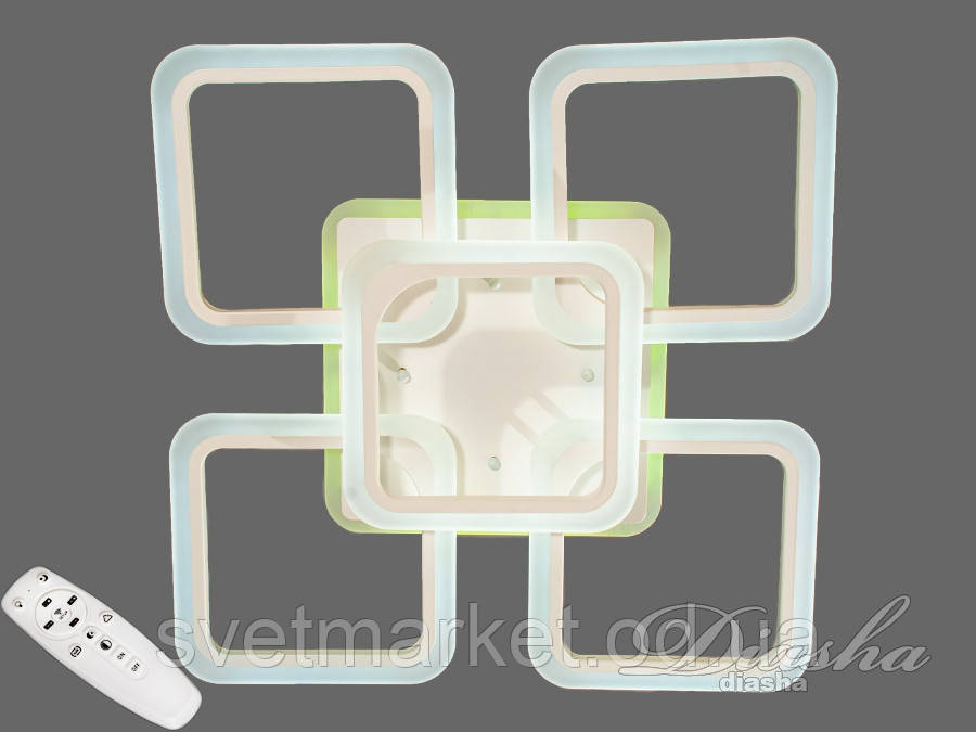 LED-люстра з димером і RGB-підсвіткою A8060/4+1WH LED RGB dimmer