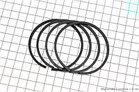 Кольца поршневые к-кт 4шт Юпитер, Муравей 2р. 62,50mm, ПОЛЬША (342400)