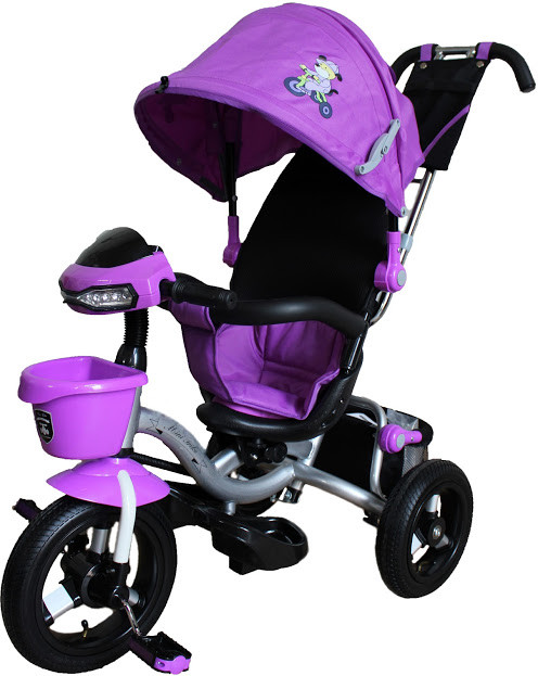 Велосипед триколісний на надувних колесах Mini Trike 960-2 фіолетовий