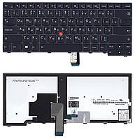 Клавиатура для ноутбука Lenovo ThinkPad Edge (T440, T440P, T440S), с указателем (Point Stick) Black, Black