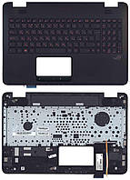 Клавиатура для ноутбука Asus (G771, N551) с подсветкой (Light), Black, (Black TopCase), RU
