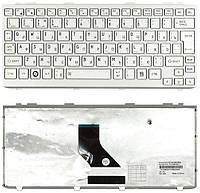 Клавиатура для ноутбука Toshiba Mini (NB200, NB300, NB305) Silver, (Silver Frame) RU (вертикальный энтер)