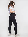 Лосини для вагітних на будь-якому терміні та після пологів Simple&Basic розмір XS Мамин Дім 635 Чорний, фото 2