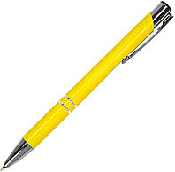 Ручка авт. кульк. "Economix" №E10307-05 HIT синя,метал.,корпус жовтий(50)