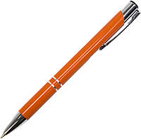 Ручка авт. кульк. "Economix" №E10307-06 HIT синя,метал.,корпус помаранчевий(50)
