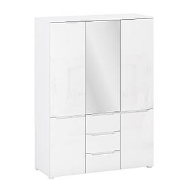 Шафа розпашна 5Д3Ш Hill H модульної системи Hill Blonski німфея альба/білий сніг глянець