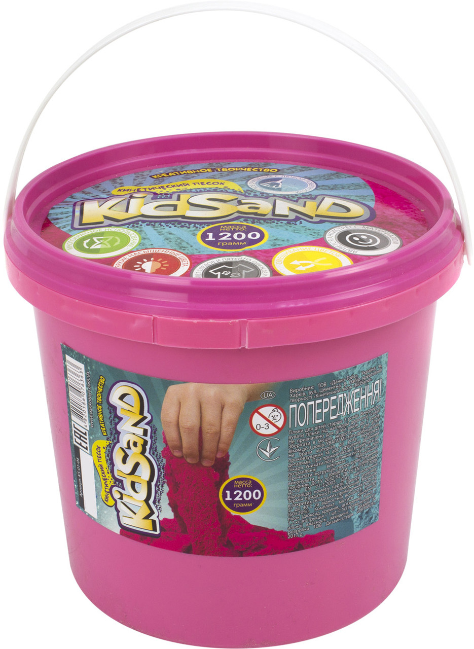 Набір креативної творчості "KidSand" кінетичний пісок,1200гр №KS-01-04/DankoToys/(12)
