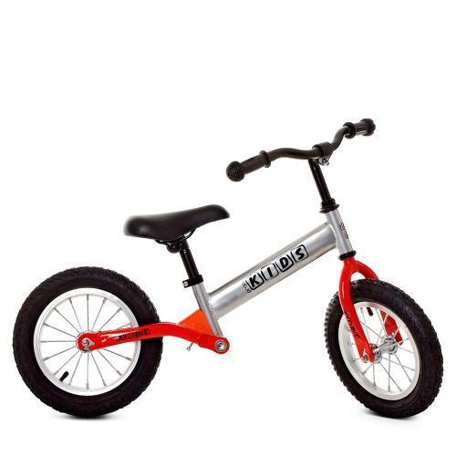 Дитячий біговел 12 дюймів Profi Kids М 5463A-6? серо-червоний з надувними колесами
