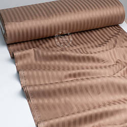 Страйп сатин, колір - кориця, ширина 240 см (№4032)
