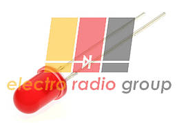 Світлодіод 5мм червоний дифузний 150мКд 50UR1D40-150