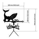 Флюгер Кит, флюгер на дах з металу 2 мм., фото 2