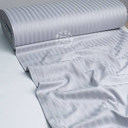 Страйп сатин, колір - світло-сірий, ширина 240 см (№4038)