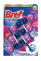 Туалетный блок Bref Premium Color Aktiv + цветочная свежесть, 3 шт.