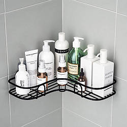 Кутова металева полиця для ванної/кухні 1 ярус metal stand for kitchen wall / Поличка в душову