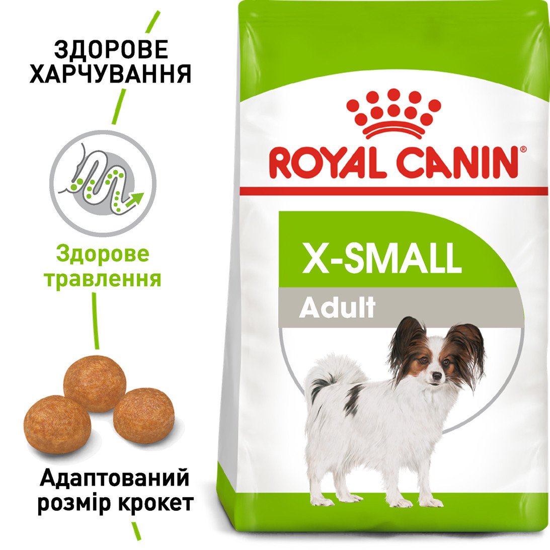 Royal Canin X-Small Adult сухий корм для собак мініатюрних розмірів від 10 місяців, 0.5КГ