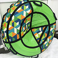 Тюбінг, надувні санчата, ватрушка 120 см, Зелений