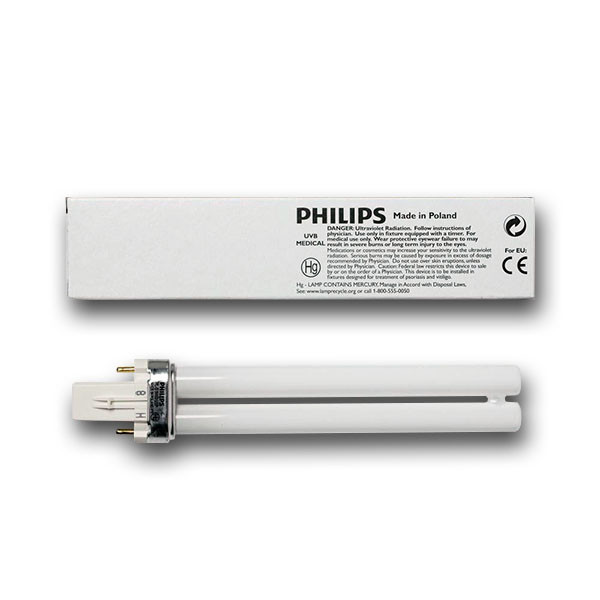 Лампа Philips PL-S 9W/01/2P G23 для лікування псоріазу