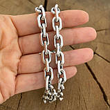 Срібний чоловічий ланцюжок Якір, фото 2