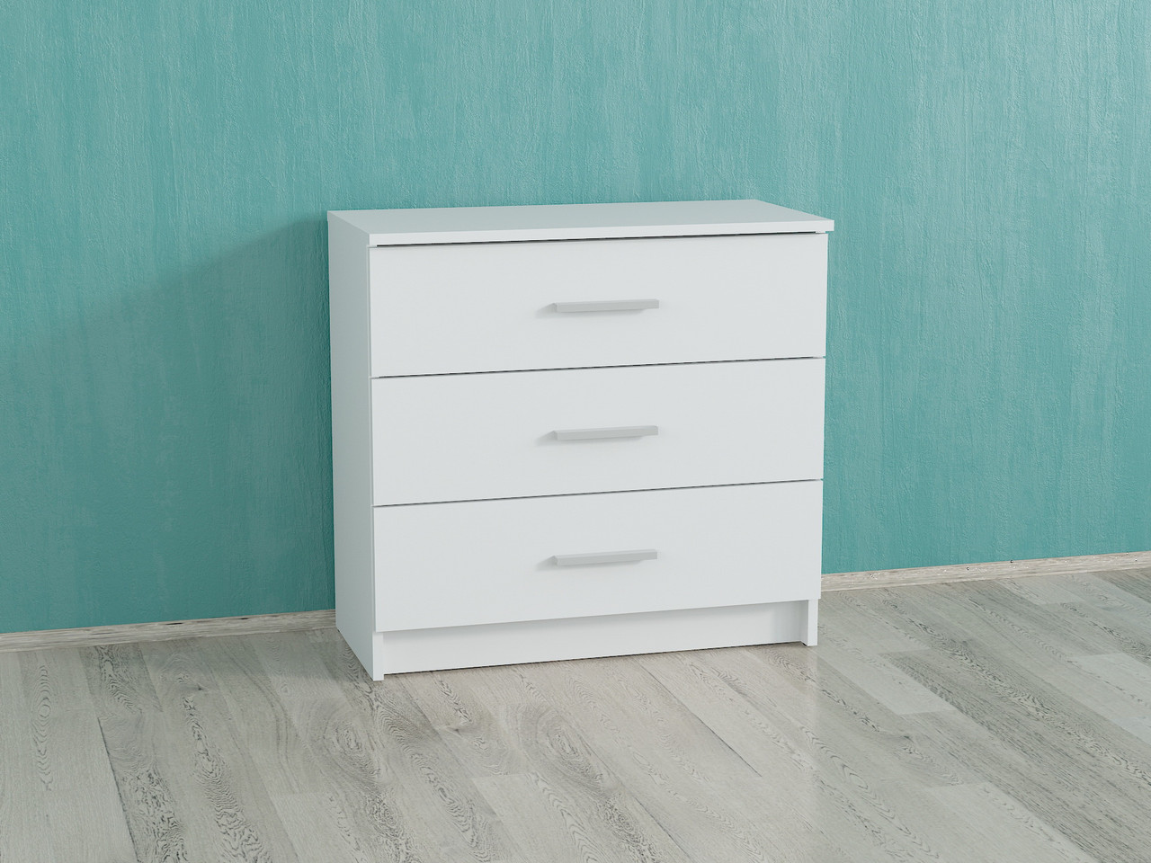 Комод на 3 ящики Forte Milton 710x680x350 Білий