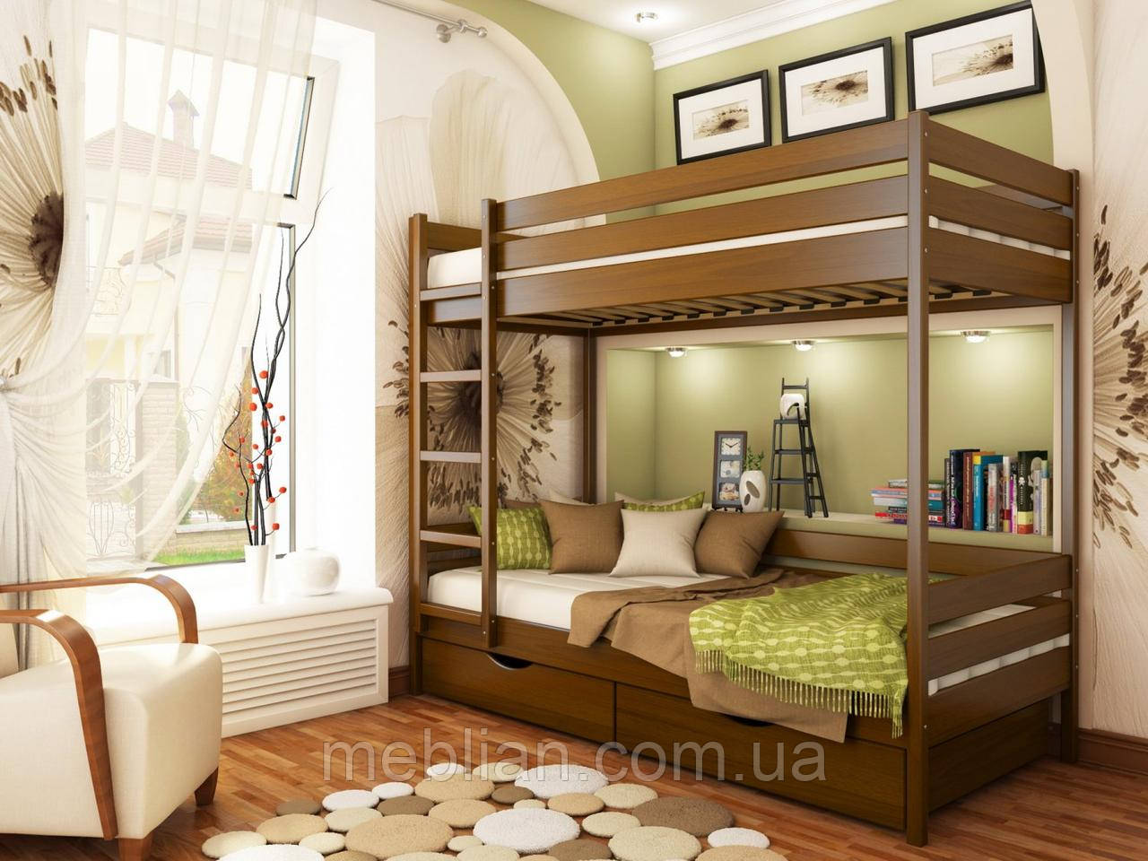 Двухъярусная кровать Дует 80х200 103 Масив 2Л4