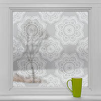 Плівка на вікна декоративна Індійські візерунки вінілові наклейки для вікон дзеркала менді мандала 1 пог.м