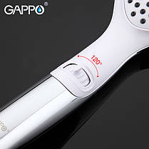 Лійка для душу GAPPO G25, 2-режим, білий, фото 3