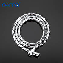 Душовий шланг GAPPO G46, 1500 мм, хром, фото 3