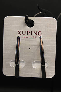 Розкішні Хьюпінг сріблясті сережки Xuping медичне золото