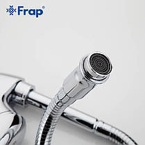 Змішувач для кухні Frap F4303-1 з гнучким виливом, хром, фото 5