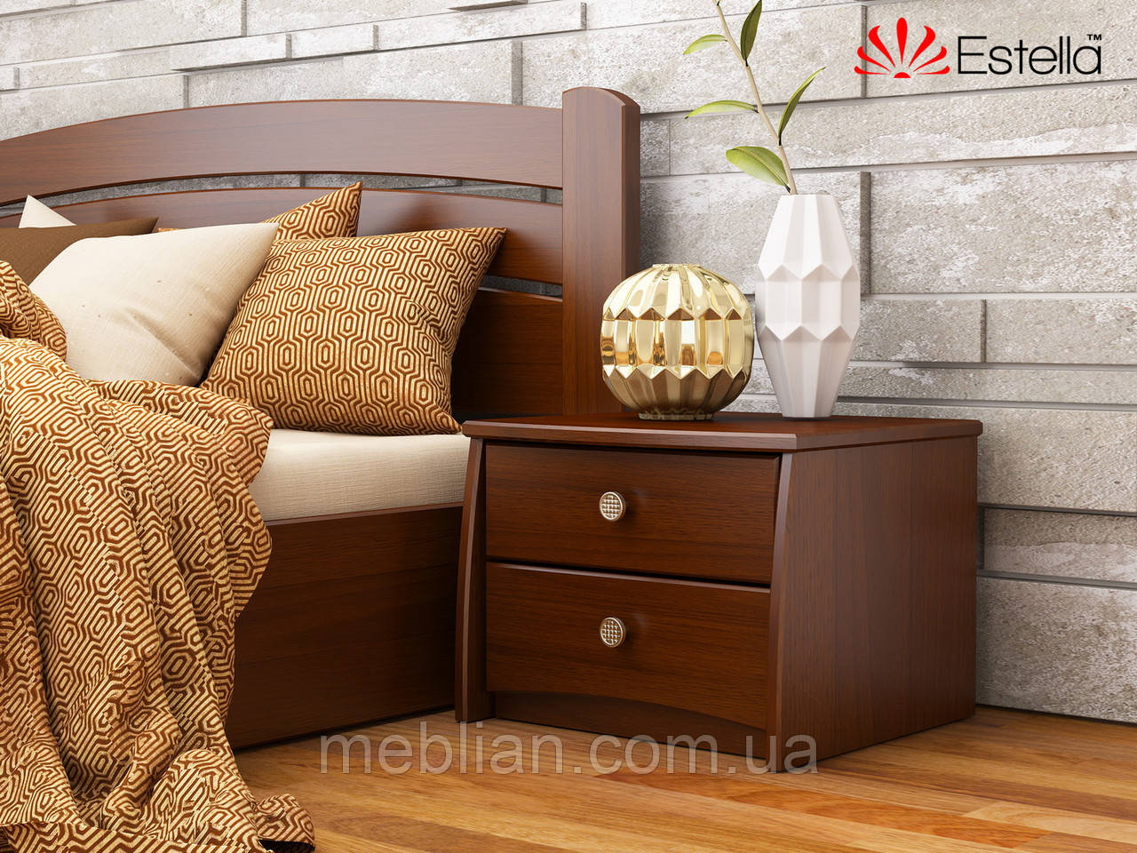 Тумба приліжкова "Вега" (В2) 108 Масив комфорт, фото 1