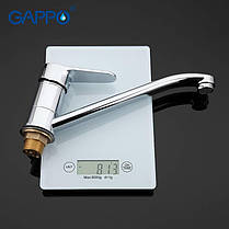 G4936 Змішувач для кухні довгий гусак гайка Ø35 Gappo Vantto 1/8, фото 3