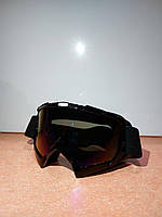 Кросові мото окуляри, тоноване скло, чорні "MotoTech"