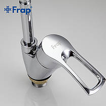 Змішувач для кухні Frap F43701-B з гнучким виливом, хром, фото 5