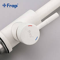 Змішувач для кухні Frap F40899-1, білий, фото 6
