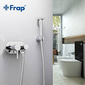 Гігієнічний душ Frap F7508 з приладовим краном 1/2", хром, фото 3