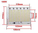 Smart IC SMD LED 90-100w 6000K Світлодіодна збірка + Драйвер, фото 2
