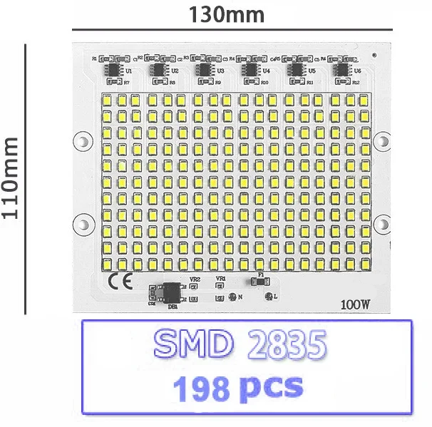 Smart IC SMD LED 90-100w 6000K Світлодіодна збірка + Драйвер