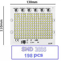 Smart IC SMD LED 90-100w 6000K Светодиодная сборка + Драйвер